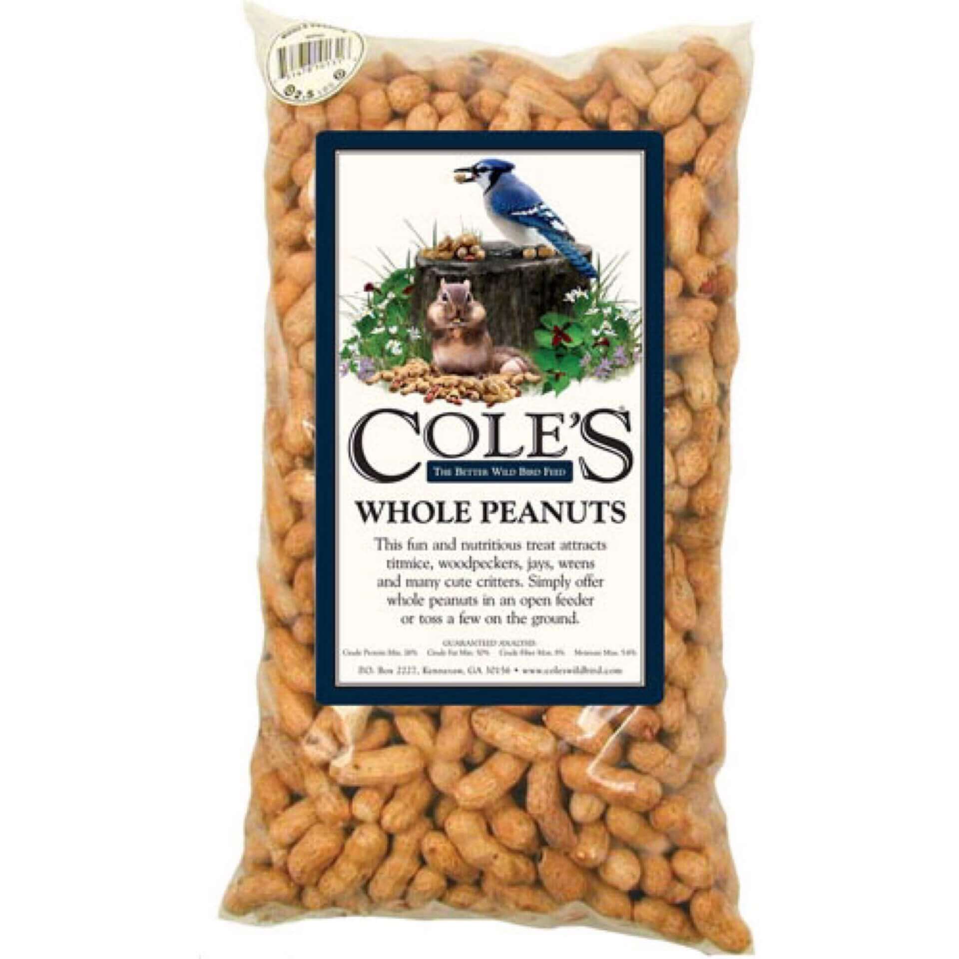 Cole’s Whole Raw Peanuts 2.5lb